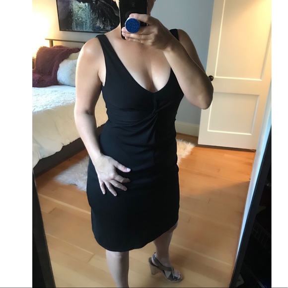 White House Black Market Black Cocktail Little Black Dress LBD Dress - Picture 3 of 7